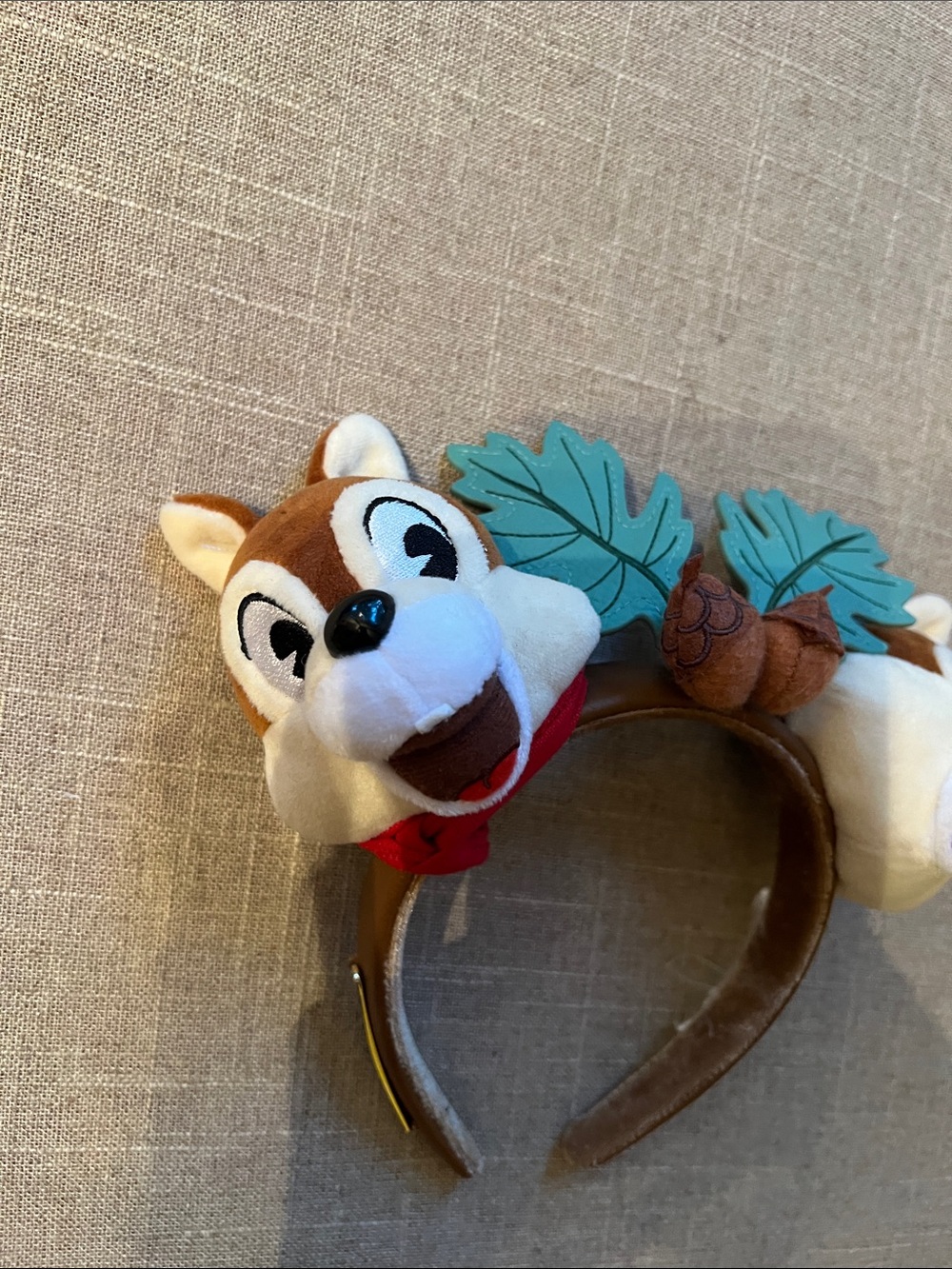 Loungefly Chip 'n' Dale Plush Fort Wilderness Mickey Ear Headband - Picture 2 of 7